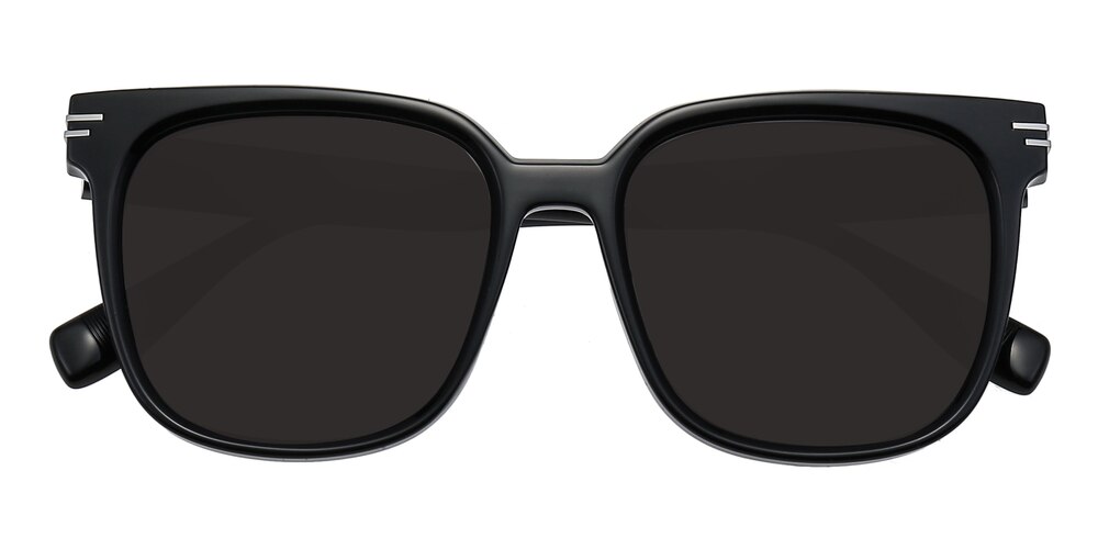 Sandy Black Square TR90 Sunglasses