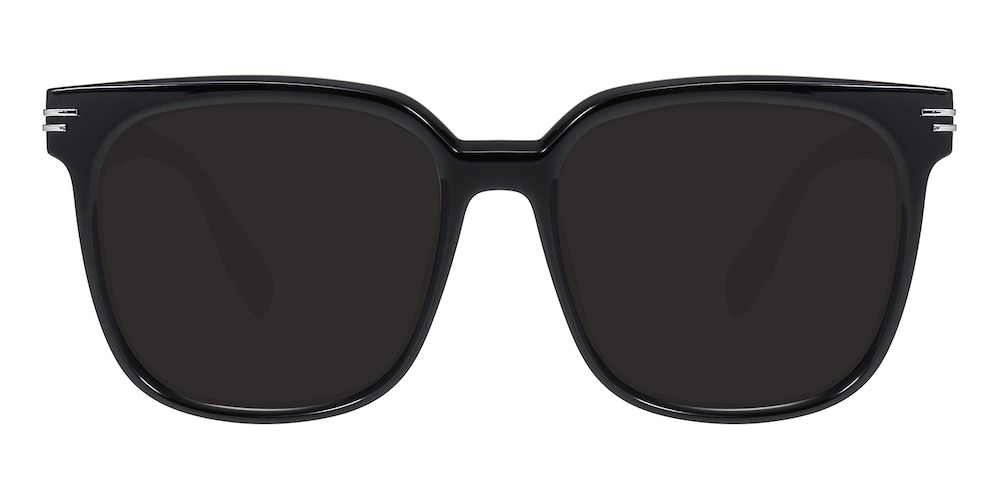 Sandy Black Square TR90 Sunglasses