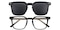 Stone Black Square TR90 Eyeglasses