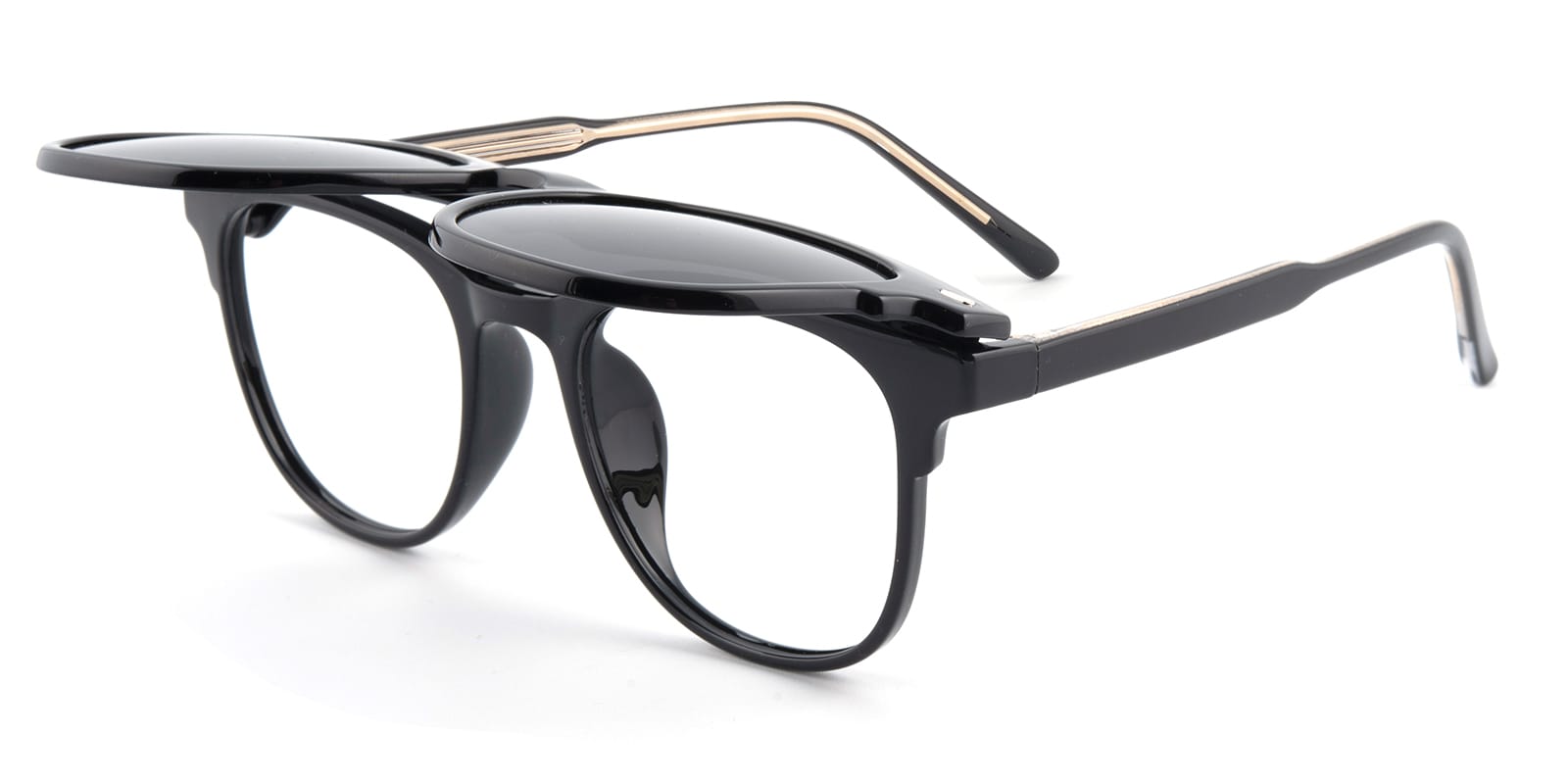 Pittsfield Classic Wayframe Black Full-Frame TR90 Eyeglasses