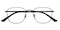 Hackensack Black Rectangle Metal Eyeglasses
