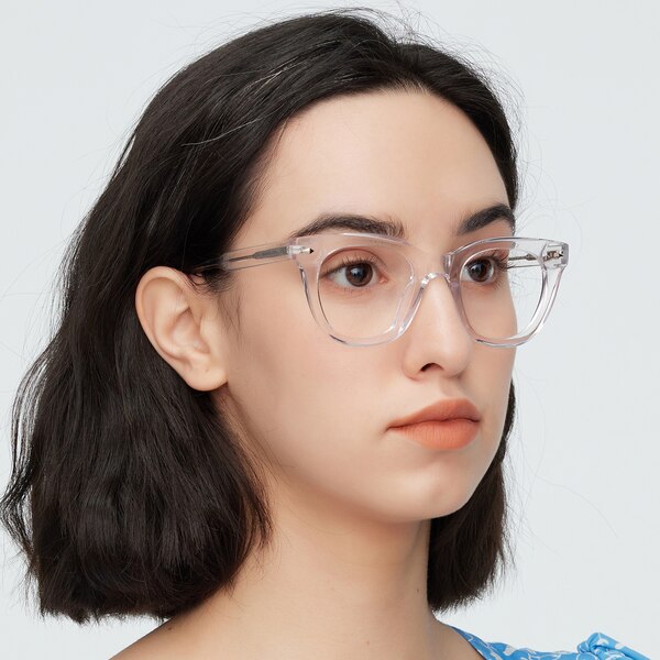 Eartha Cat Eye Crystal Full Frame Acetate Eyeglasses Glassesshop 