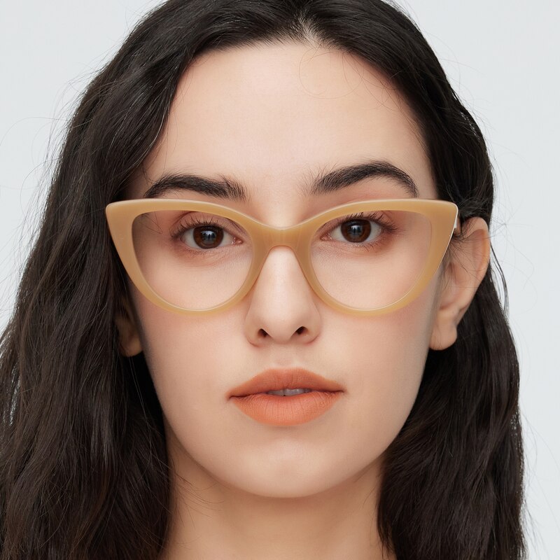 Daphne Candied Ginger Cat Eye Acetate Eyeglasses