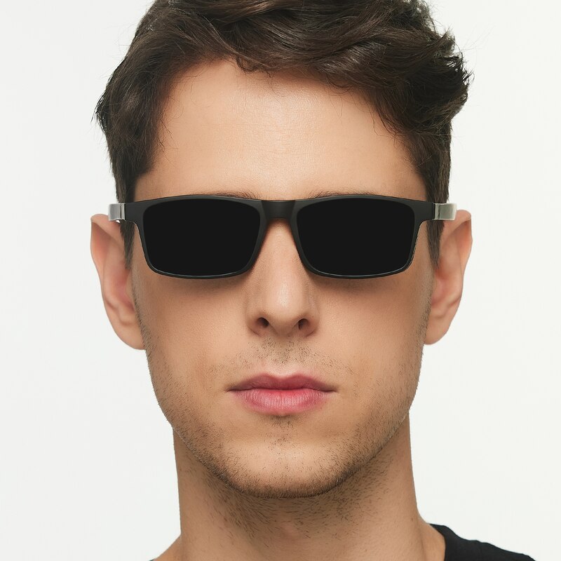 Ben Black Rectangle Ultem Eyeglasses