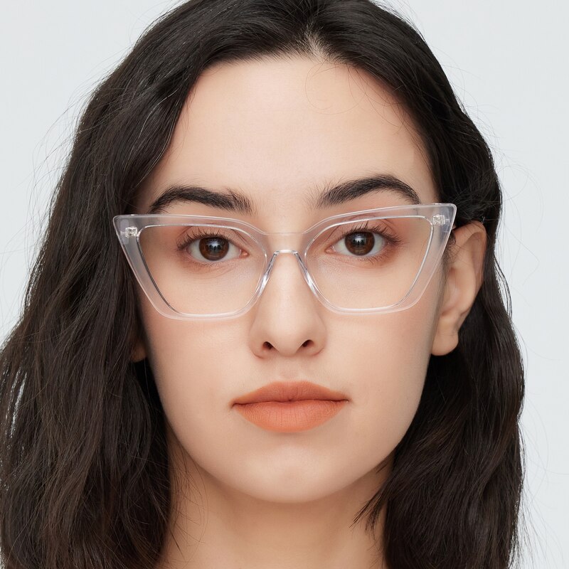 Hickory Crystal Cat Eye Acetate Eyeglasses
