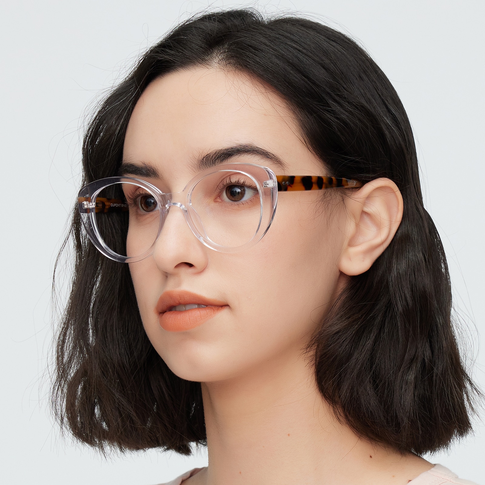 Oval Eyeglasses, Full Frame Crystal Plastic - FZ1982