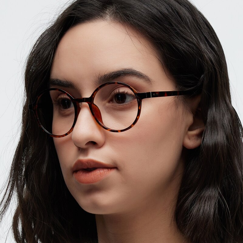 Olga Tortoise Round Ultem Eyeglasses