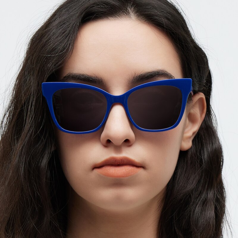 Deborah Blue Cat Eye TR90 Sunglasses