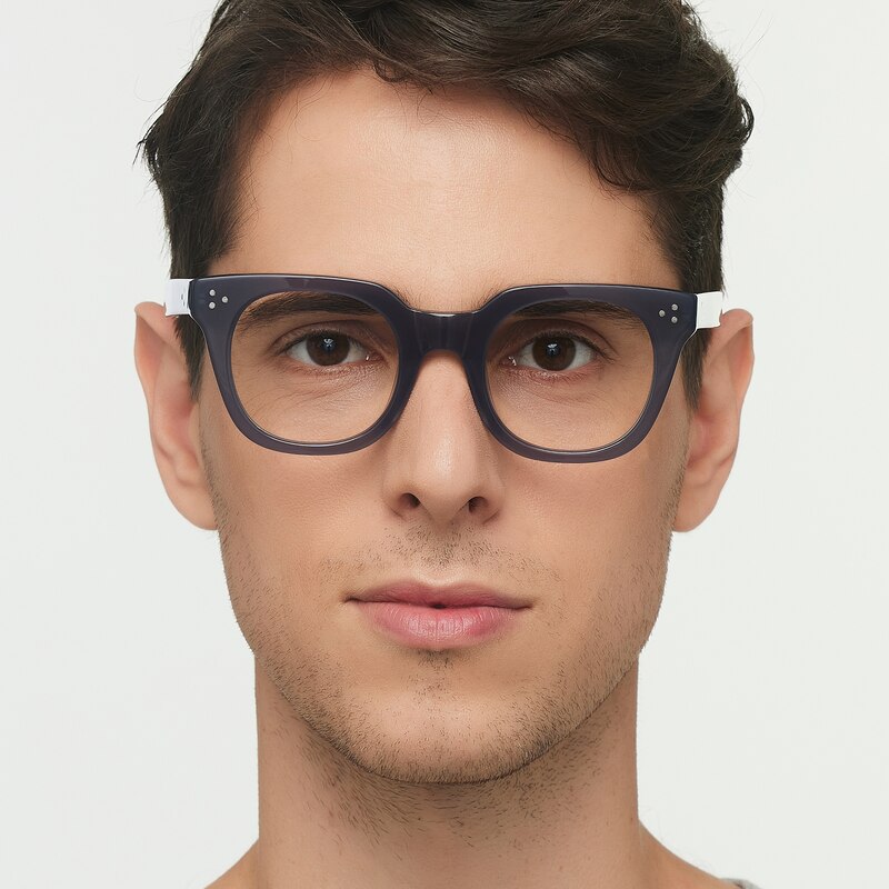 Weymouth Folkstone Gray Square Acetate Eyeglasses