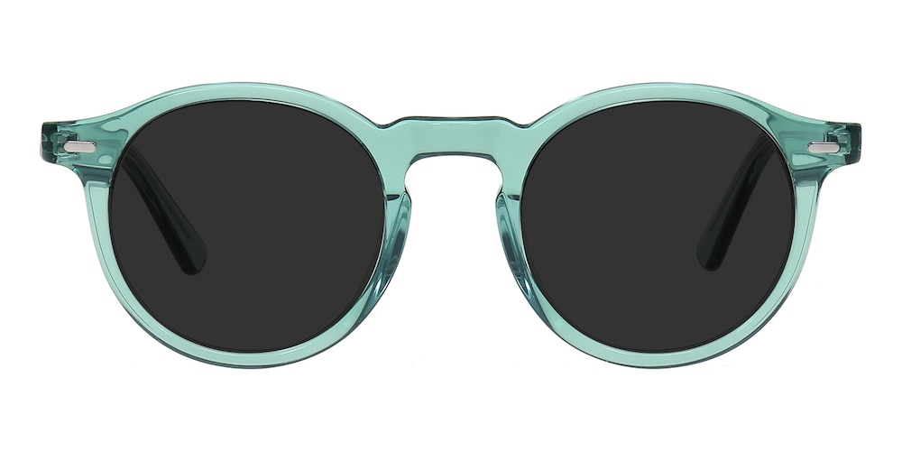 Norwood Sea Green Round Acetate Sunglasses