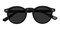 Norwood Black Round Acetate Sunglasses