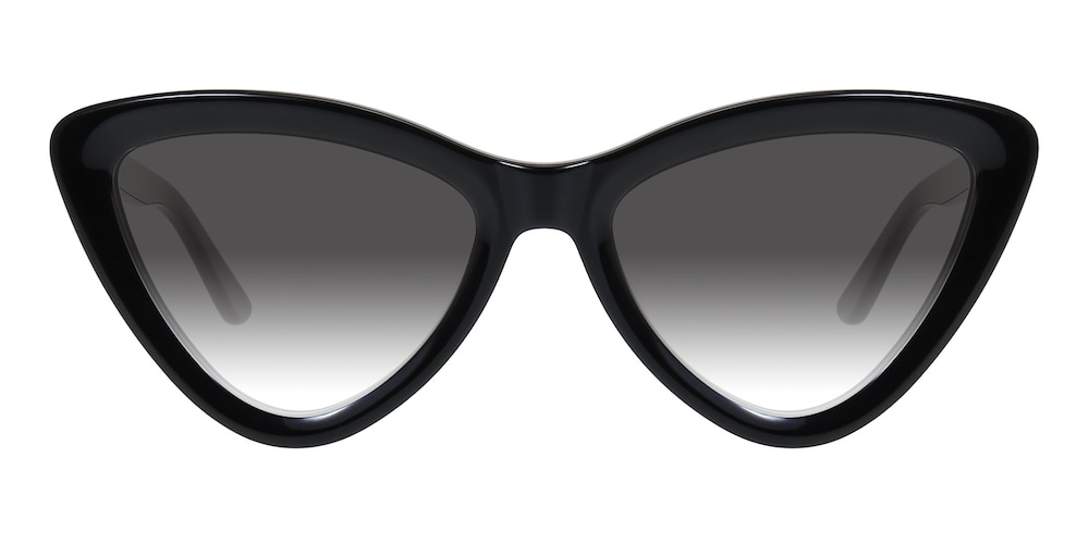Morse Black Cat Eye Acetate Sunglasses