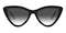 Morse Black Cat Eye Acetate Sunglasses