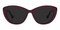 Kenora Mauve Wine Cat Eye Acetate Sunglasses