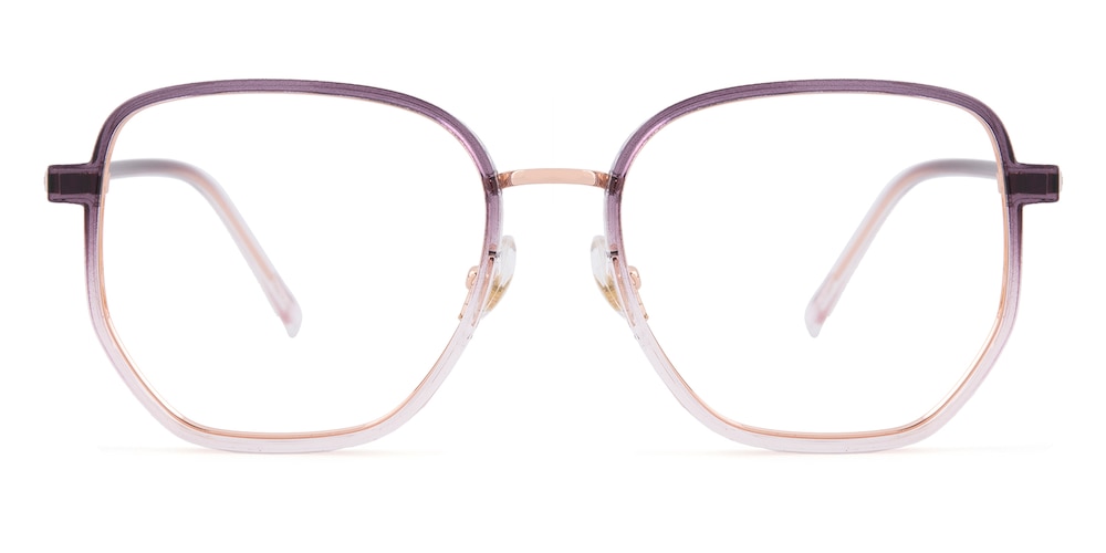 Gainesville Purple/Light Pink Polygon TR90 Eyeglasses