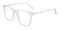 Memphis Crystal/Golden Square Acetate Eyeglasses