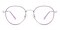 Sophy Purple/Silver Round Metal Eyeglasses