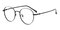 Sophy Black Round Metal Eyeglasses