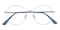 Noyes Silver Round Metal Eyeglasses
