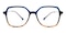 Creek Blue/Tortoise Oval TR90 Eyeglasses