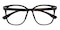 Pisces Black Square TR90 Eyeglasses