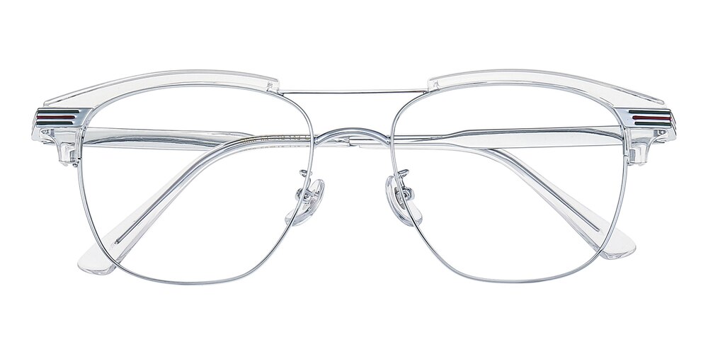 Randolph Crystal/Silver Aviator TR90 Eyeglasses