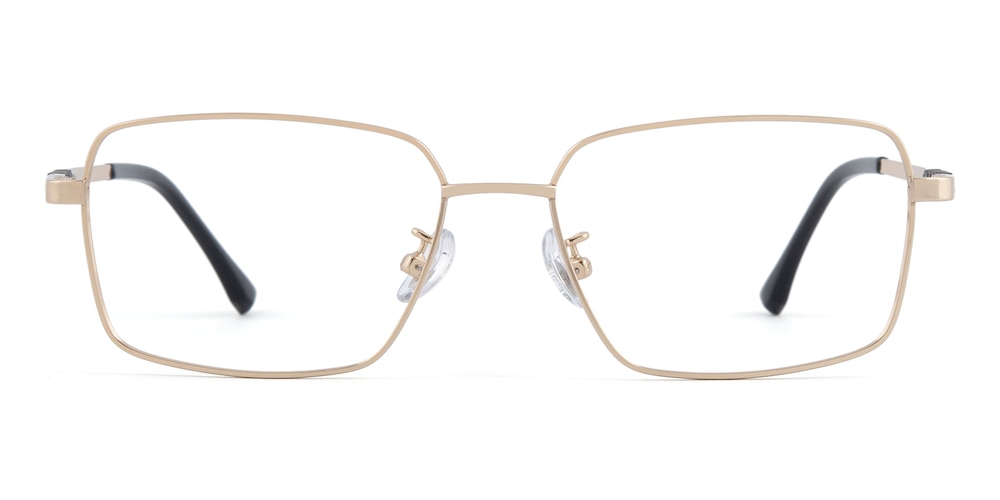 Sinclair Golden Rectangle Titanium Eyeglasses