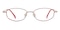Alieen Red/Golden Oval Titanium Eyeglasses