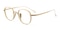Ithaca Golden Round Titanium Eyeglasses