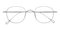 Ithaca Silver Round Titanium Eyeglasses