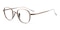 Ithaca Bronze/Brown Round Titanium Eyeglasses