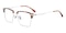 Adolph Tortoise/Silver Rectangle Acetate Eyeglasses