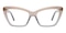 Darlene Champagne/Gray Cat Eye Acetate Eyeglasses