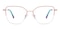 Anniston Rose Gold Cat Eye Metal Eyeglasses