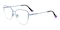 Anniston Blue Cat Eye Metal Eyeglasses