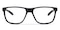 Hattiesburg Mblack Rectangle TR90 Eyeglasses