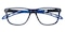 Hattiesburg Blue Rectangle TR90 Eyeglasses