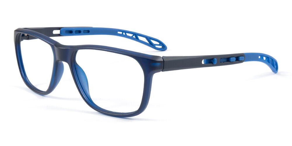 Hattiesburg Blue Rectangle TR90 Eyeglasses