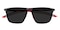Ethan Mblack/Red Aviator TR90 Sunglasses
