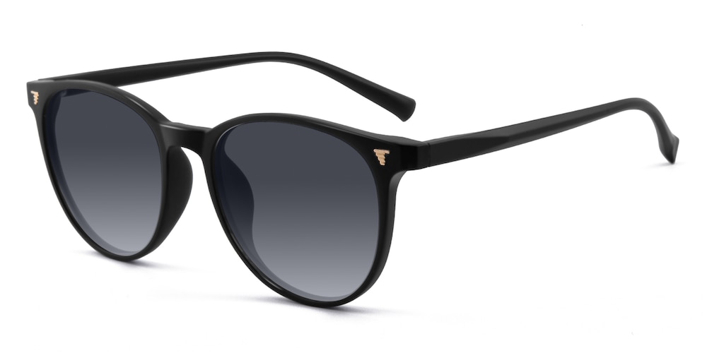 Chamomile Black Round TR90 Sunglasses