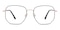 Smollett Black/Golden Polygon Metal Eyeglasses