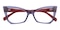 Susan Purple/Red Cat Eye TR90 Eyeglasses