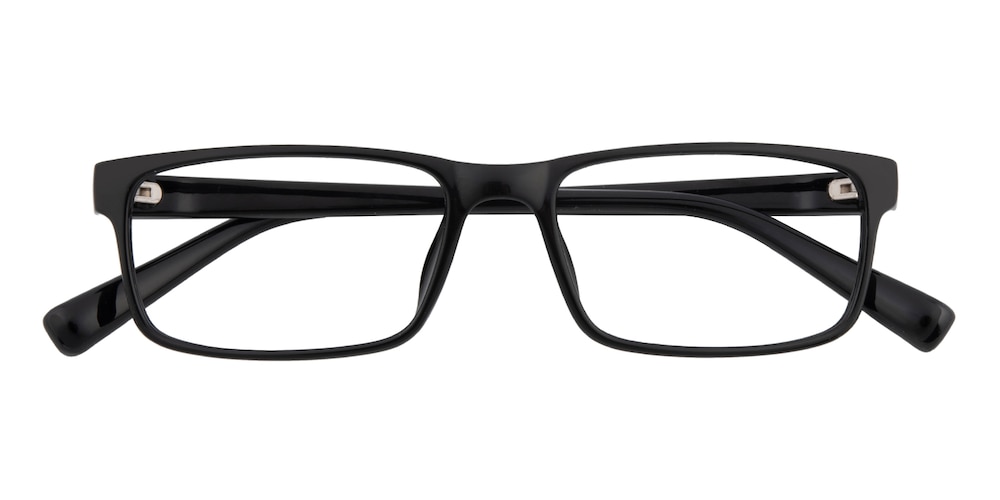 Silvester Black Rectangle TR90 Eyeglasses