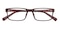 Silvester Barn Red Rectangle TR90 Eyeglasses