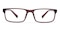 Silvester Barn Red Rectangle TR90 Eyeglasses