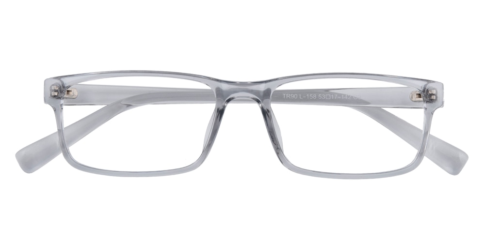 Silvester Gray Rectangle TR90 Eyeglasses