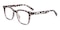 Roderick Crystal Tortoise Square TR90 Eyeglasses