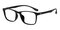 Altus Black Rectangle TR90 Eyeglasses