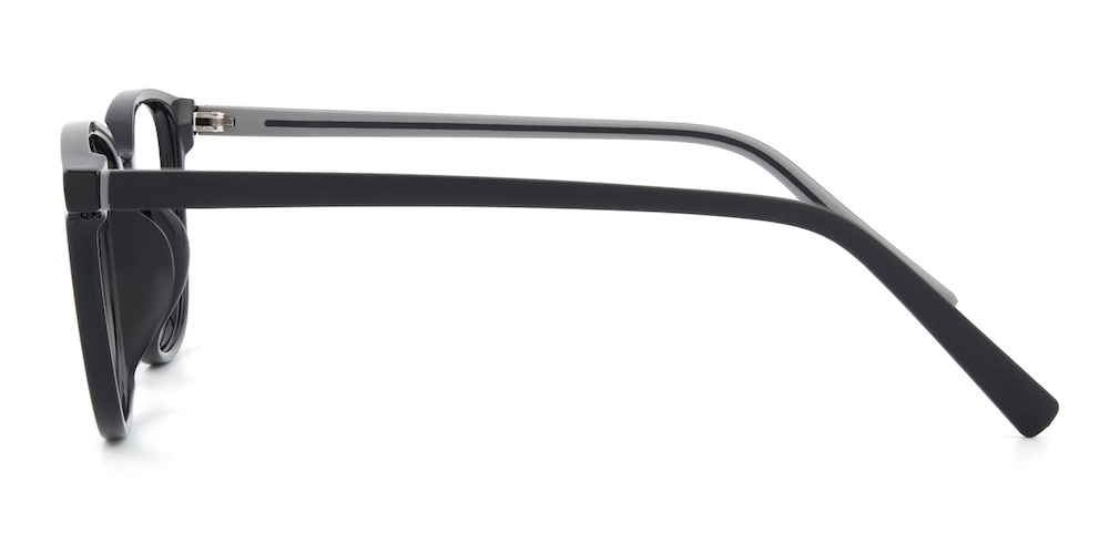 Defender Black/Gray Oval TR90 Eyeglasses