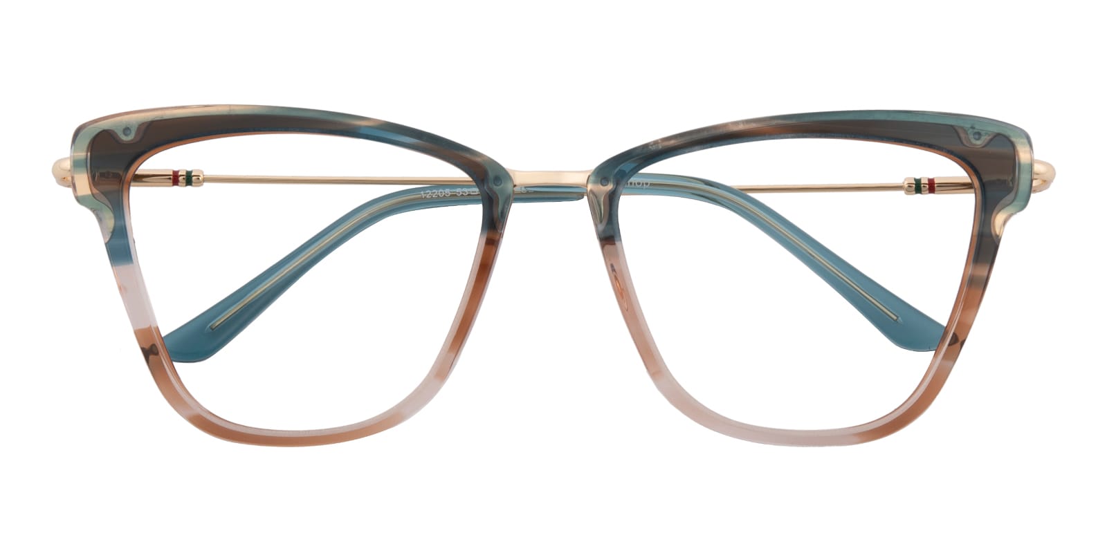 Cat Eye Eyeglasses, Full Frame Multicolor Plastic - FZ2012